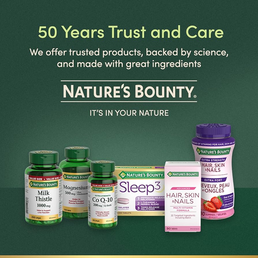 Nature’s Bounty Hair, Skin, Nails Gummies with Biotin, 80 Gummies